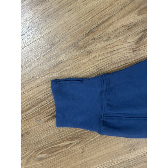 Earth Yoga Tunic Sweatshirt M Oversized Activewear Sustainable Blue Womens NWOT - Picture 8 of 12